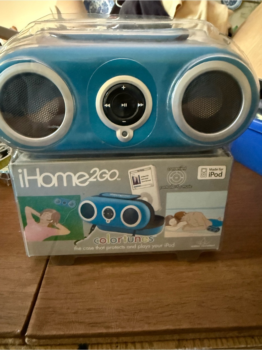 iHome Blue Portable iHome2go Speaker Case